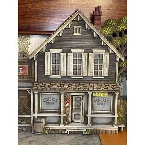 Burwood Western Frontier Town Hotel Sheriff General Store Wall Plaque 53" Long
